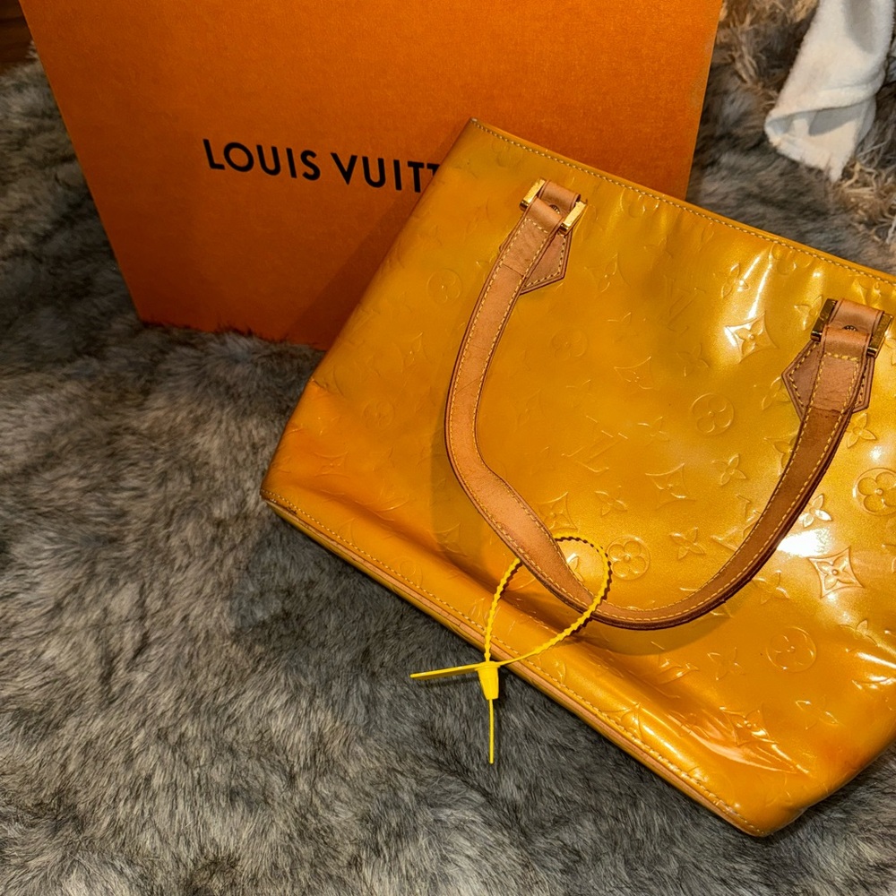 Authentic Louis Vuitton Yellow Vernis